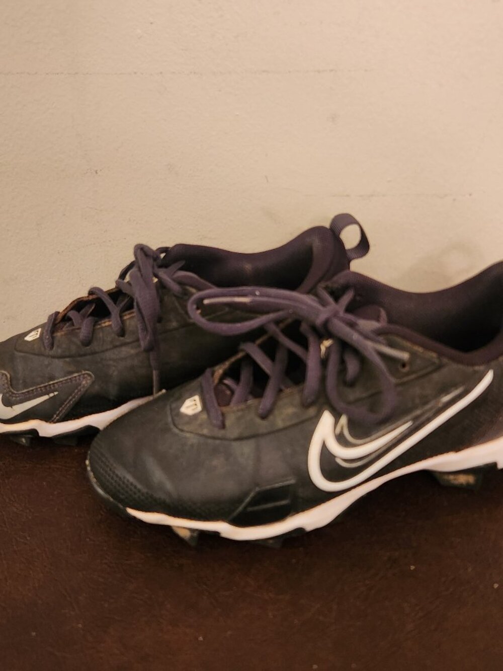 Nike Force Trout Black Baseball Cleats 3.5Y